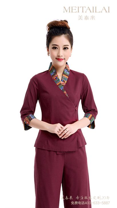 甘孜州东南亚风情酒店服装团体定制